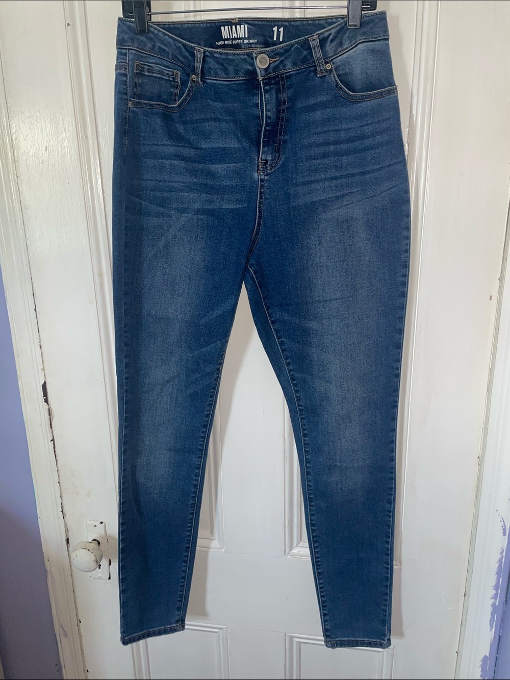 miami Dark Blue High-Rise Skinny Jeans